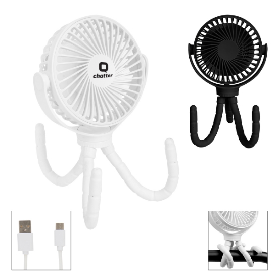Picture of Portable Rechargeable Fan With Flexible Tripod