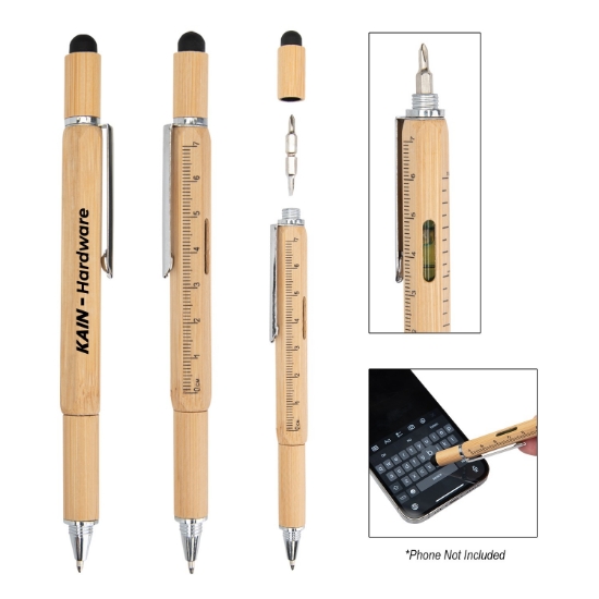 Picture of Bamboo Multi-function Tool Pen