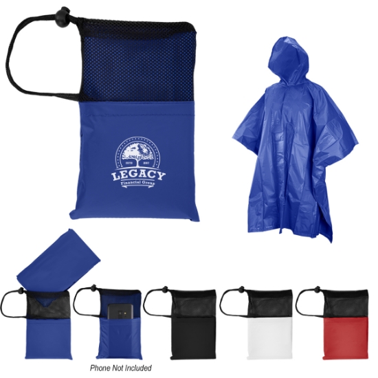 Picture of Peva Poncho With Drawstring Pouch