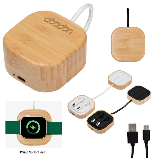 Picture of Bamboo Wireless Earbuds & Watch Charger