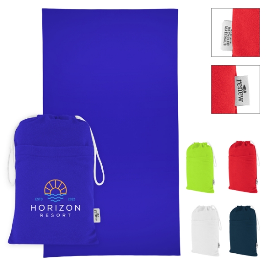 Picture of Sand-free Rpet Beach Towel With Pouch