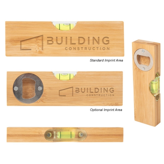 Picture of Bamboo Level With Bottle Opener