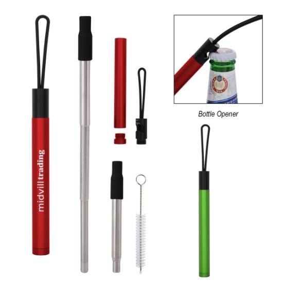 Picture of Straw Kit With Bottle Opener