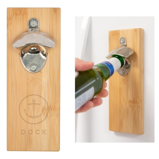 Picture of Bamboo Wall Mounted Bottle Opener