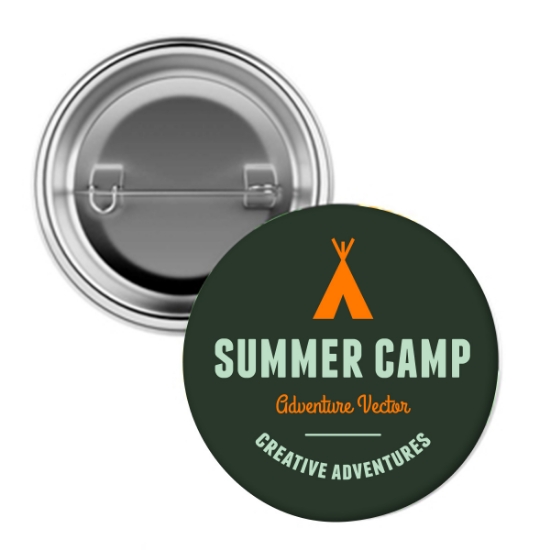 Picture of 1 ½" Full Color Pin Back Button