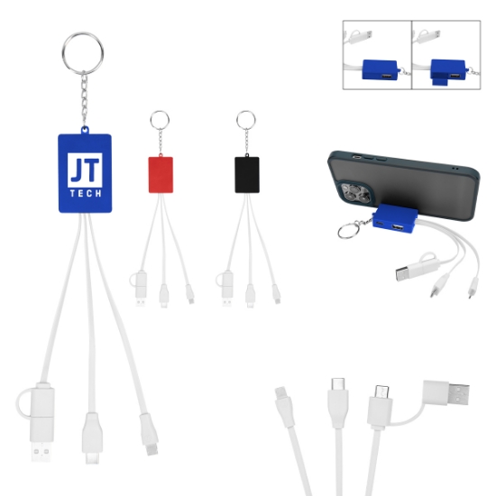 Picture of Multi-charging Cable Usb Hub Keyring