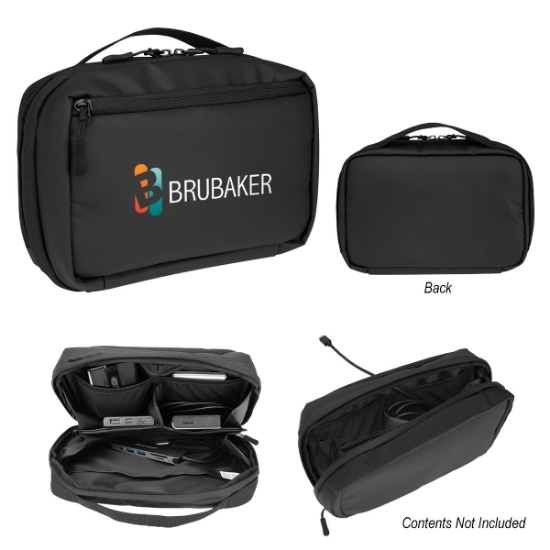 Picture of Rpet Tech Pouch With Easy Cord Access