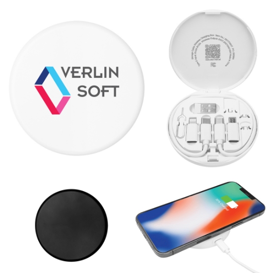 Picture of Charging Cord & Adapter Set In Wireless Charging Case