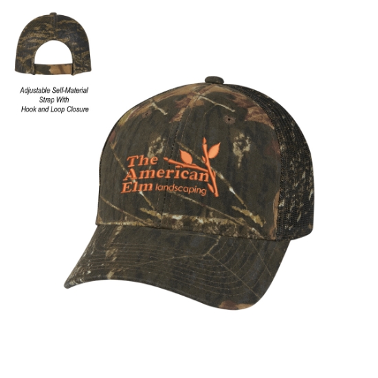 Picture of Mossy Oak® Hunter's Retreat Mesh Back Camouflage Cap