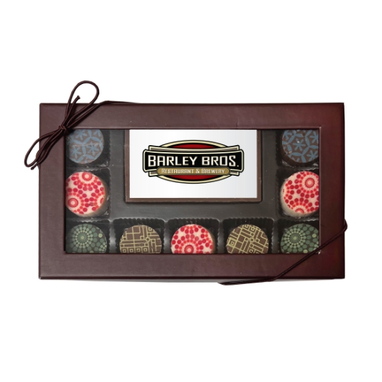 Picture of Custom Printed Chocolate Bar With 9 Truffles