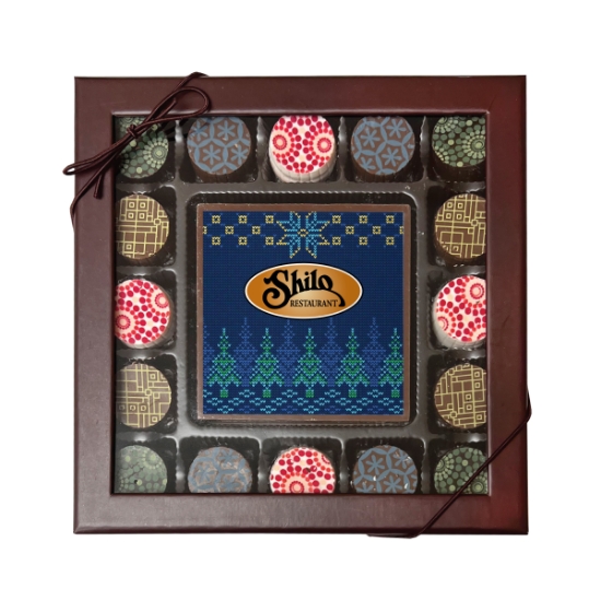 Picture of Custom Printed Chocolate Bar With 16 Truffles