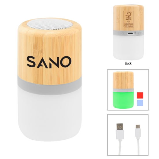Picture of Bamboo Wireless Light Up Speaker 2.0