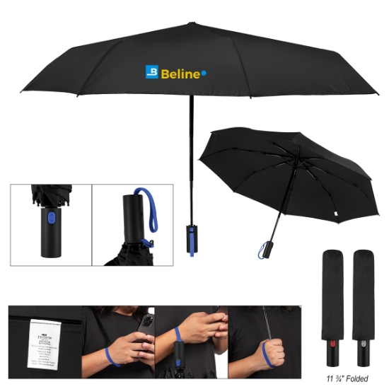 Picture of 42" Arc Rpet Telescopic Folding Umbrella