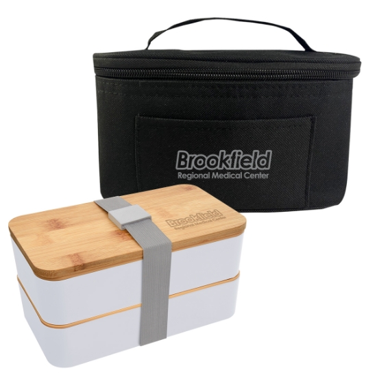 Picture of Stackable Bento Box With Insulated Carrying Case