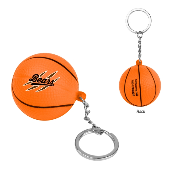 Picture of Basketball Stress Reliever Keychain
