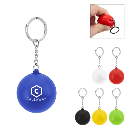Picture of Round Pu Stress Reliever Keychain