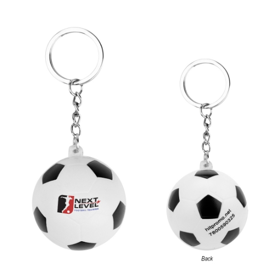 Picture of Soccer Ball Stress Reliever Keychain