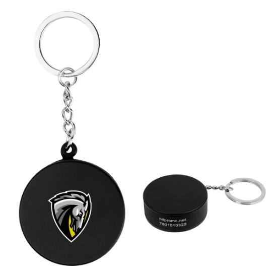 Picture of Hockey Puck Stress Reliever Keychain