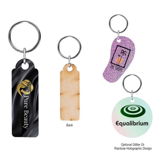 Picture of Full Color Wood Key Tag - 3"