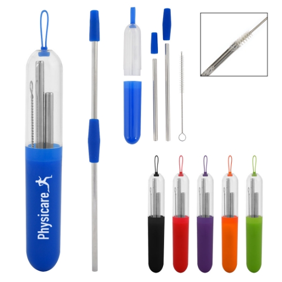 Picture of 2-piece Stainless Steel Straw Kit