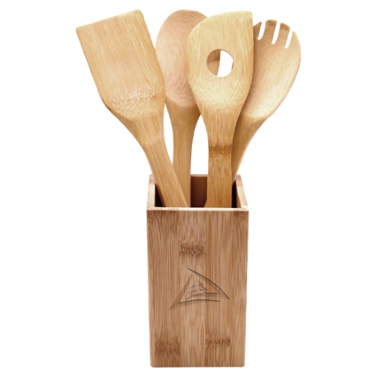 Picture of 5 Piece Bamboo Kitchen Tool Set