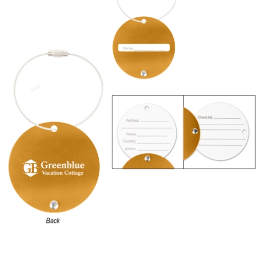 Picture of Jet Setter Aluminum Luggage Tag