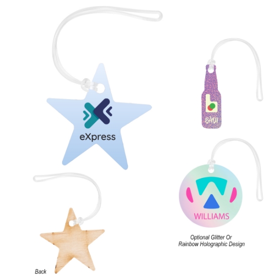 Picture of Full Color Wood Bag Tag - 5"