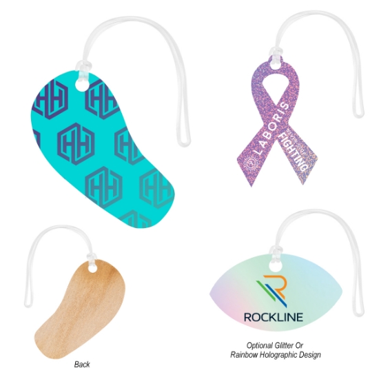 Picture of Full Color Wood Bag Tag - 6"