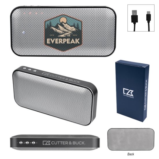 Picture of Cutter & Buck® Aluminum Suede Speaker And Power Bank