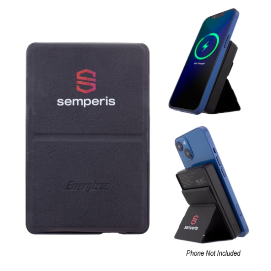 Picture of 5,000 Mah Energizer® Mag-n-kick™ Wireless Charger Power Bank And Phone Stand
