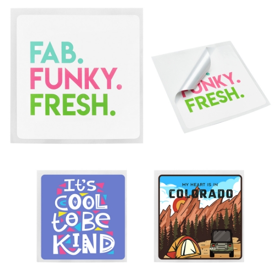 Picture of Square Rounded Corner Sticker