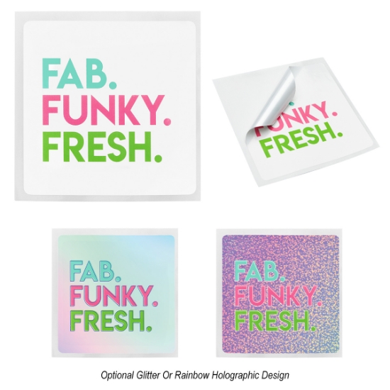 Picture of Square Rounded Corner Sticker