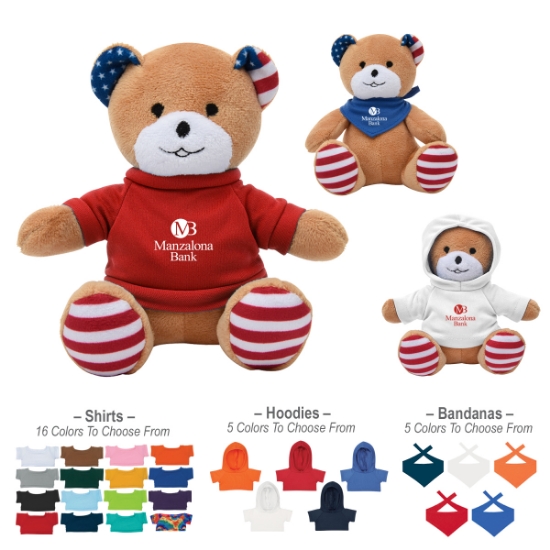 Picture of 6" Patriotic Bear
