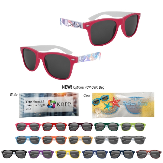 Picture of Full Color Colorblock Malibu Sunglasses