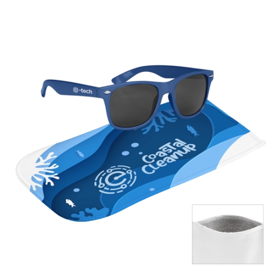 Picture of Malibu Sunglasses With Rpet Microfiber Sunglass Pouch