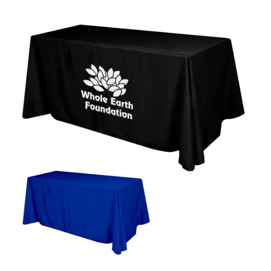 Picture of Flat Polyester 4-sided Table Cover - Fits 6' Standard Table