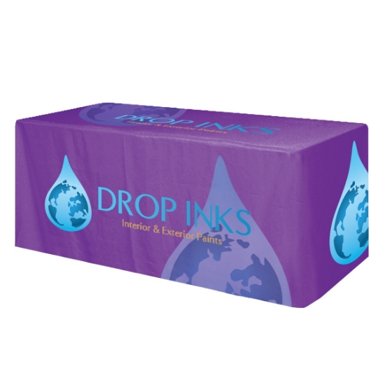 Picture of Fitted All Over Dye Sub Table Cover - 4-sided, Fits 6' Table