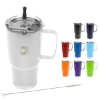 Picture of 30 Oz. Lisbon Stainless Steel Tumbler With Straw