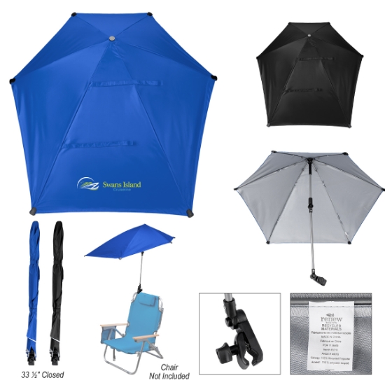 Picture of 50" Arc Spf 50 Chair Umbrella With 100% Rpet Canopy