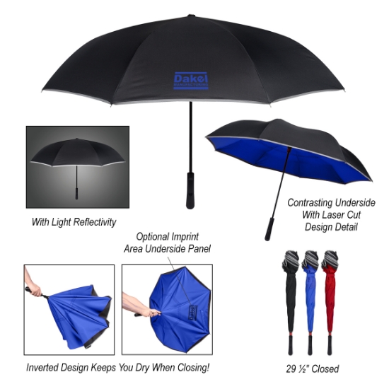 Picture of 48" Arc Reflective Edge Inversion Umbrella