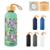 Picture of 25 Oz. Full Color Blaire Recycled Aluminum Bottle With Bamboo Lid