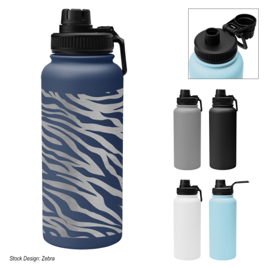 Picture of 32 Oz. Full Laser Austin Recycled Stainless Steel Bottle