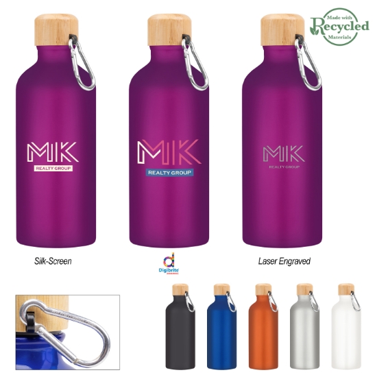 Picture of 20 Oz. Aluminum Tundra Bike Bottle With Bamboo Lid