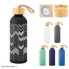 Picture of 25 Oz. Full Laser Blaire Recycled Aluminum Bottle With Bamboo Lid