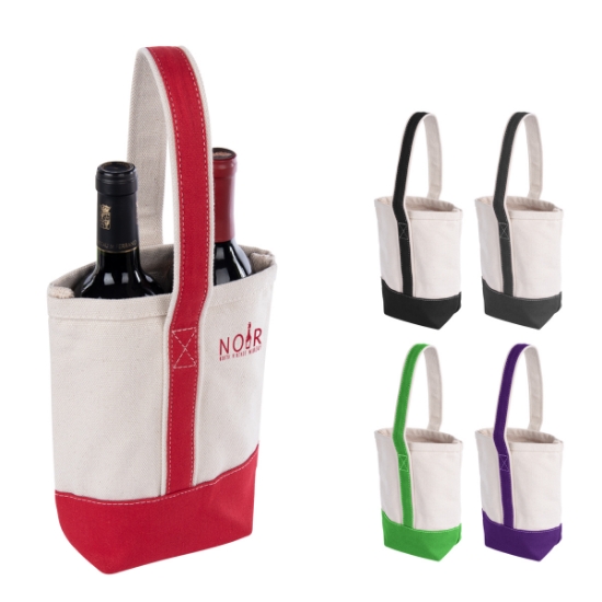 Picture of Deux Wine Bottle Tote Bag