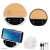 Picture of 10w Bamboo Wireless Charger With Digital Clock