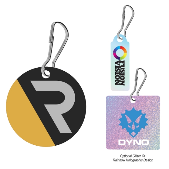 Picture of Acrylic Zipper Pull - Custom Shape 3"