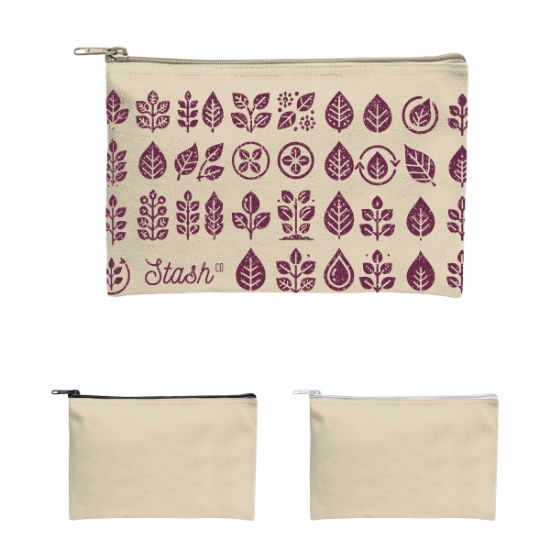 Picture of Recycled Canvas Zippered Pouch