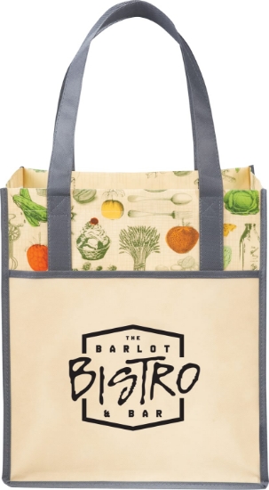 Picture of Big Grocery Vintage Laminated Non-Woven Tote