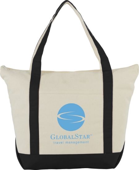 Picture of Classic 12oz Cotton Canvas Zippered Boat Tote